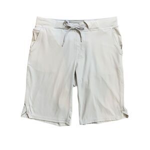 Hylete Shorts Mens S Small Dove Pull On Drawstring Stretch Zip Pocket Training